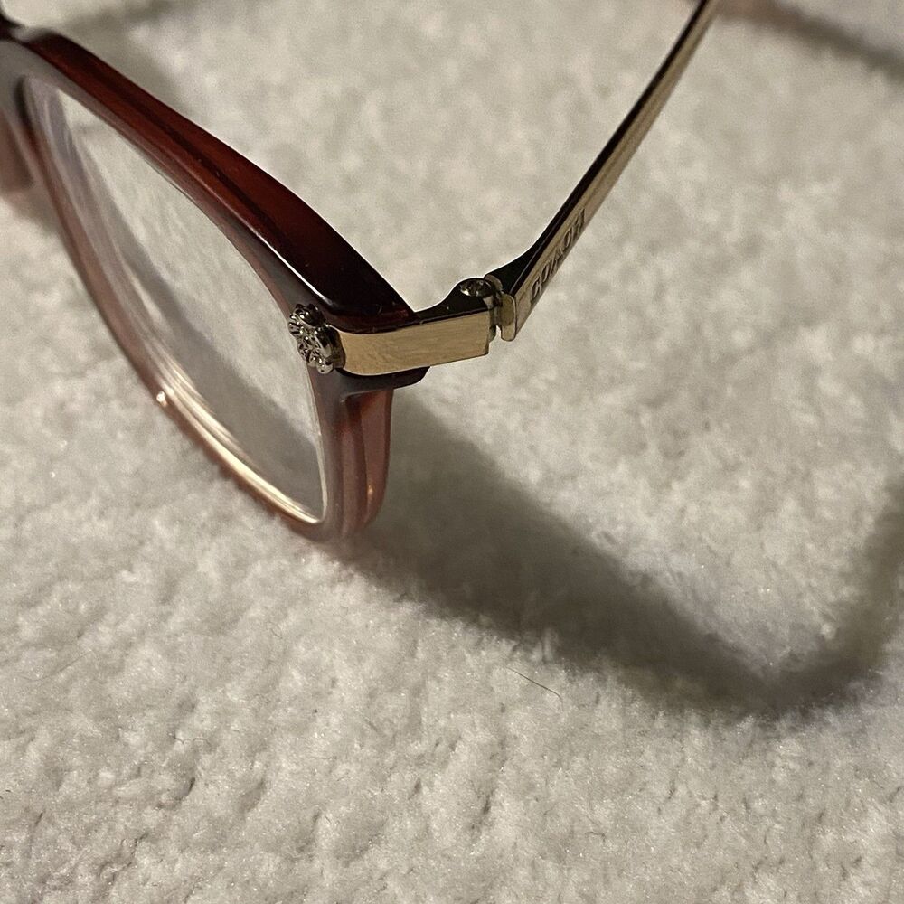 COACH HC6142 5551 Burgundy Rectangle Women's 51/17/140 mm Eyeglasses - Picture 2 of 16